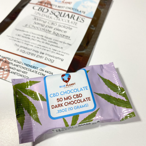 CBD 50mg Chocolate Squares - 6 Pack