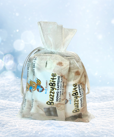 Holiday Gift Bag - Buzzy Bite 72% Dark Chocolate