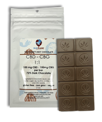CBD:CBG 1:1 - 200mg | Blue Planet Chocolate