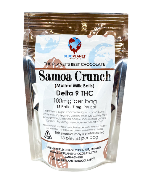 Samoa Crunch Malted Milk Balls - 105 mg Delta 9 THC