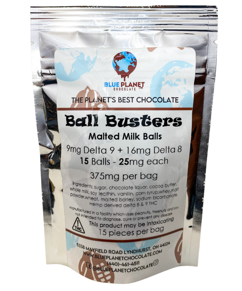 Ball Busters Delta 9/ Delta 8 Malted Milk Balls - 375mg