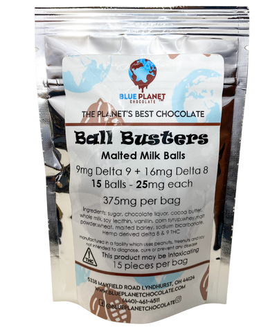 Ball Busters Delta 9/ Delta 8 Malted Milk Balls - 375mg