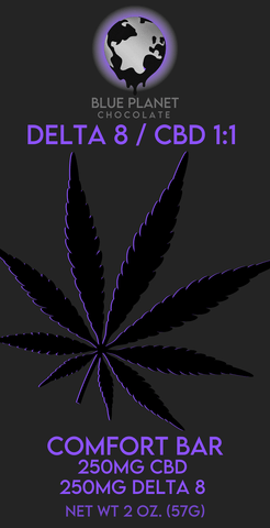 Delta 8 Comfort Bar - 250 mg CBD - 250 mg Delta 8
