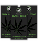 Delta 8 Dark Chocolate Bar 500 mg - Three Pack