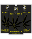 Delta 8 Milk Chocolate Bars 500mg - Three Pack